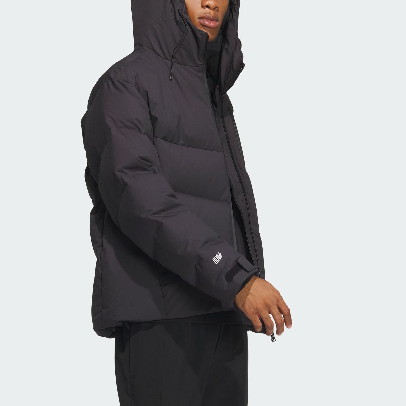 Purchase 아디다스 800 필파워 남녀공용 블랙 후드 패딩 다운 재킷. IW0782