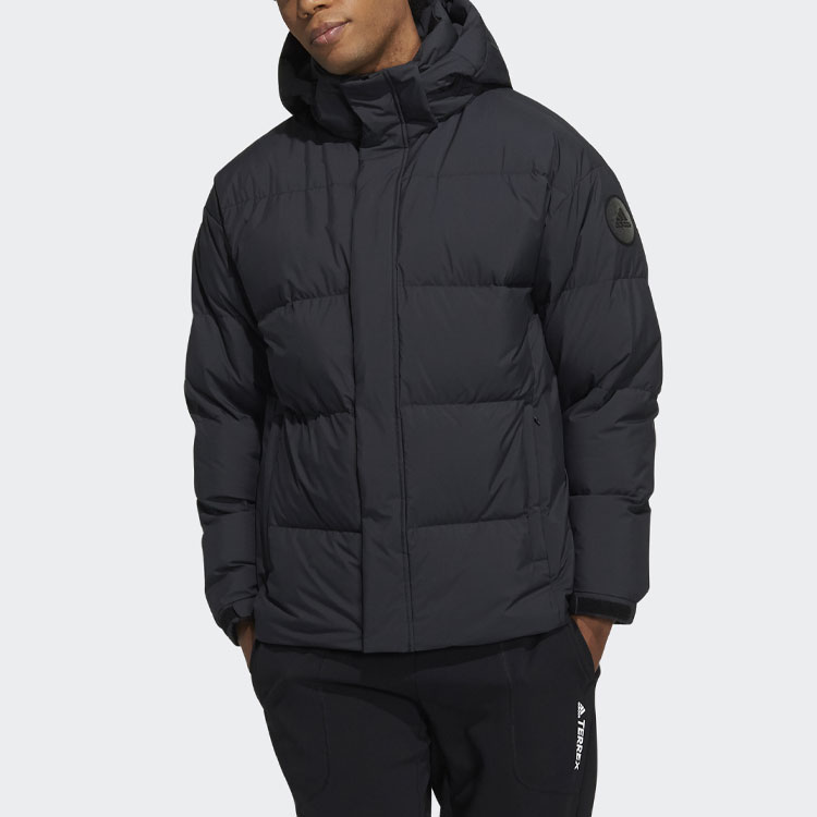 adidas 800 Puffer Hooded Down Jacket Unisex Black H23074 圖 3