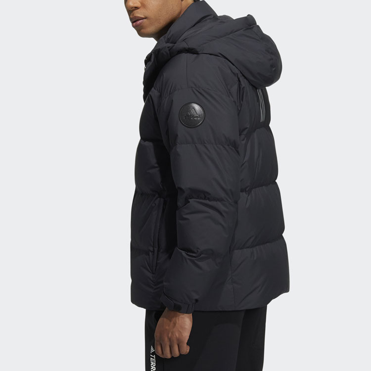 adidas 800 Puffer Hooded Down Jacket Unisex Black H23074 圖 4