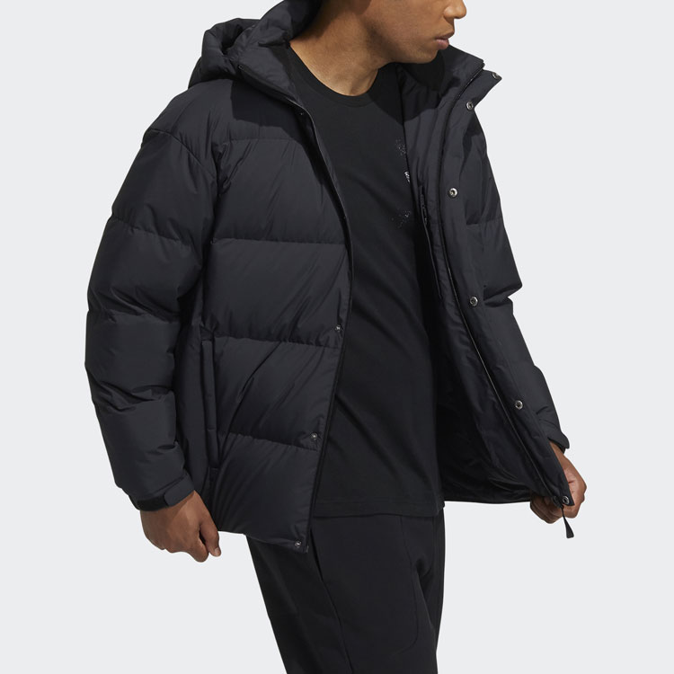 adidas 800 Puffer Hooded Down Jacket Unisex Black H23074 圖 5