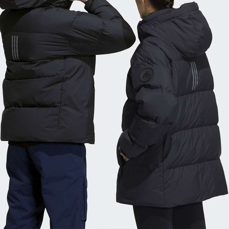 adidas 800 Puffer Hooded Down Jacket Unisex Black H23074 圖 6