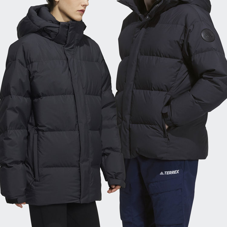 adidas 800 Puffer Hooded Down Jacket Unisex Black H23074 圖 7