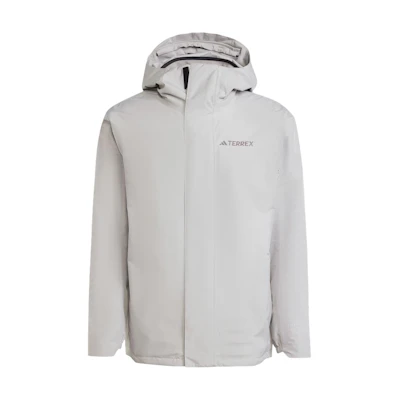 adidas 3-in-1 Outdoor Fleece Waterproof Windproof Jacket - Ice Grey IX5627