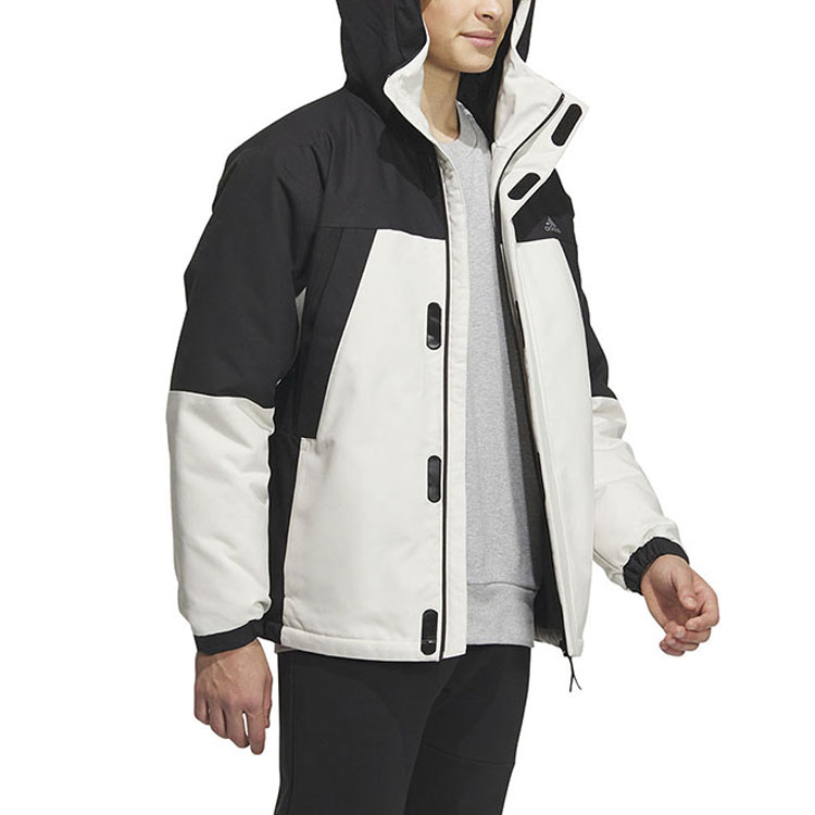 Shop adidas  530 Puffer Parka Jacket Black White拼色 IL8920