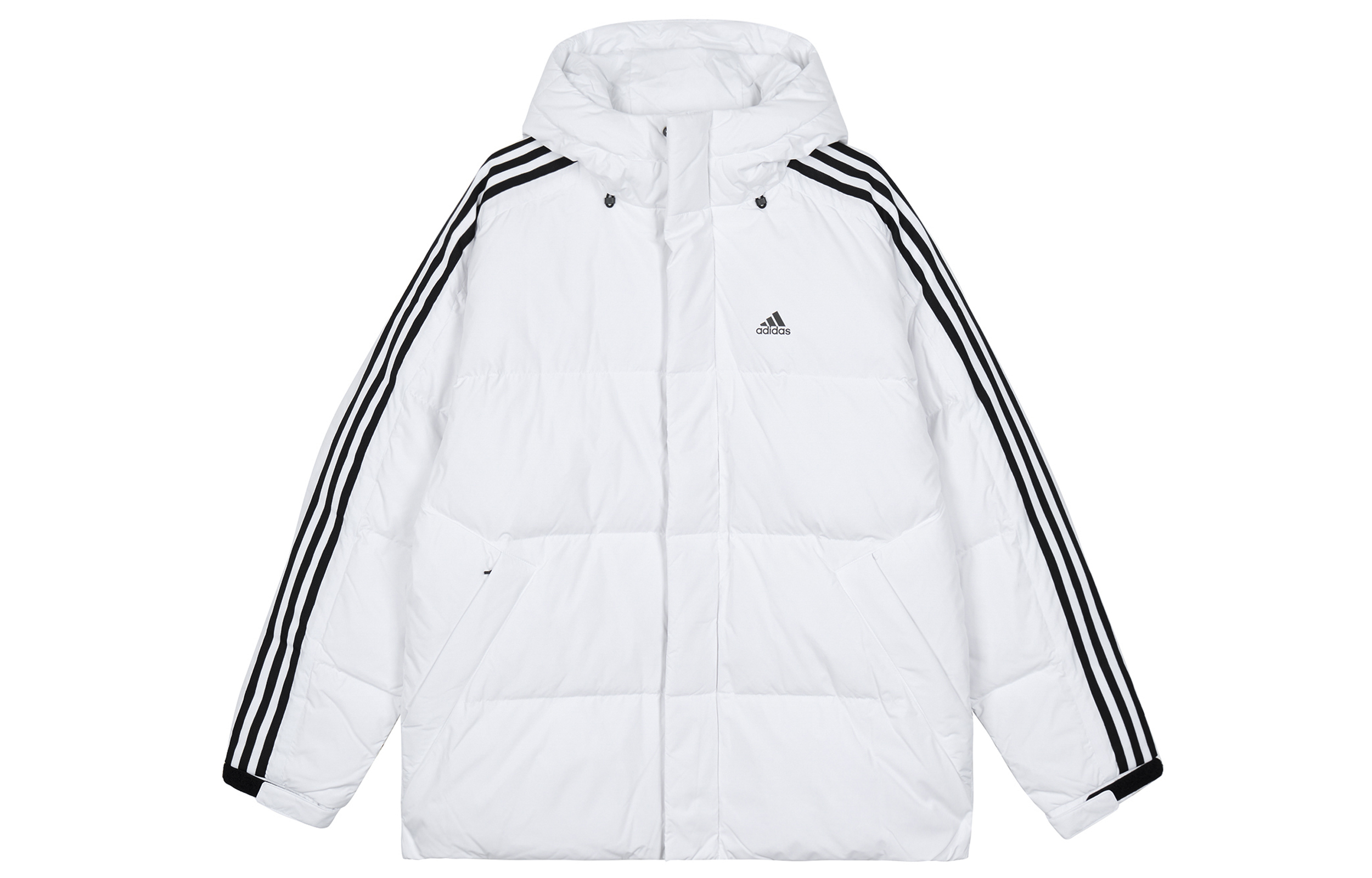 adidas  600-Fill Down Jacket with Side Stripes and Hood, Sportswear Style. IT8731