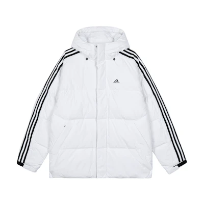 adidas 600-Fill Down Jacket with Side Stripes and Hood, Sportswear Style. IT8731