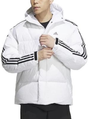 阿迪达斯600蓬羽绒服带侧条纹连帽运动风格. IT8731 Shop 阿迪达斯600蓬羽绒服带侧条纹连帽运动风格. IT8731