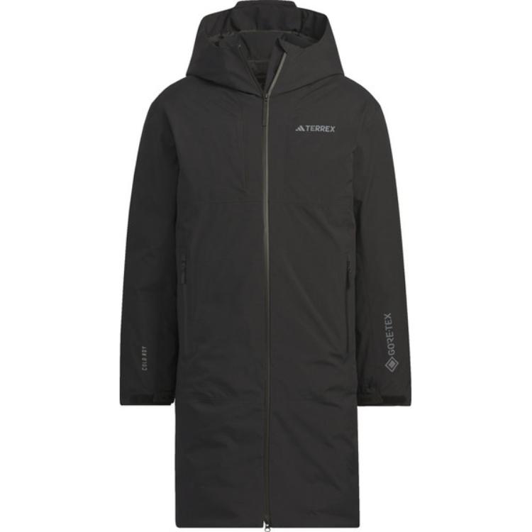 adidas  Black 800-Fill Hooded Waterproof Breathable Mid-Length Jacket IL8997