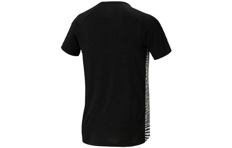 Lookbook アディダス ブラック カラーブロック リブ クルーネック カジュアル スポーツ Tシャツ DY2020