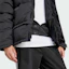 Sizing adidas Black Hooded Down Jacket Casual Warmth Sportswear Series. JM4609