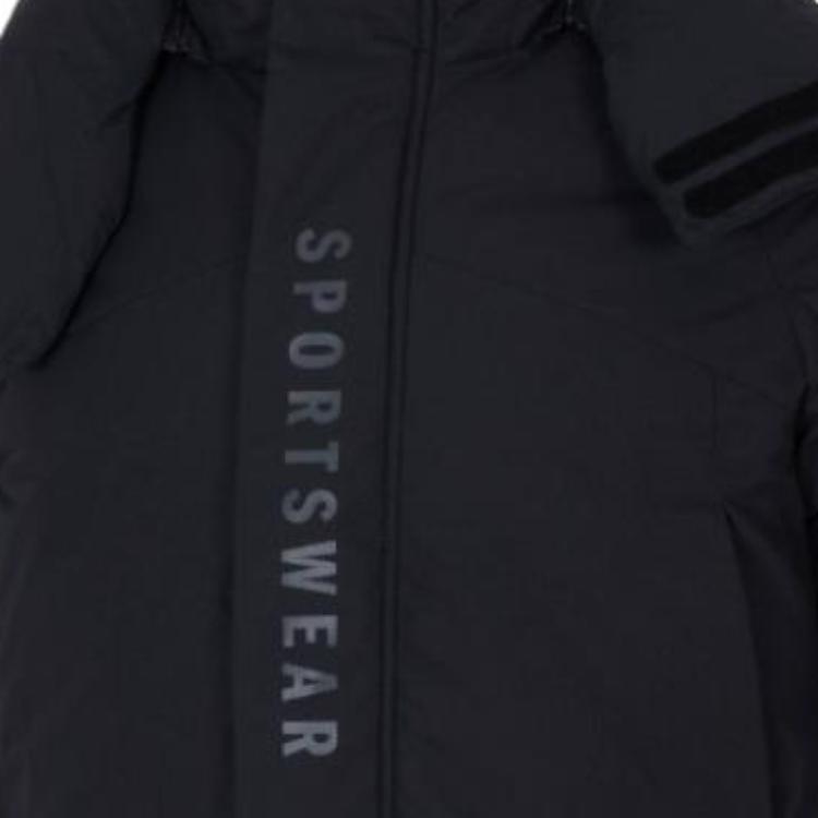 adidas  Black Hooded Puffer Jacket - Casual Lifestyle Series. JM4612 圖 7