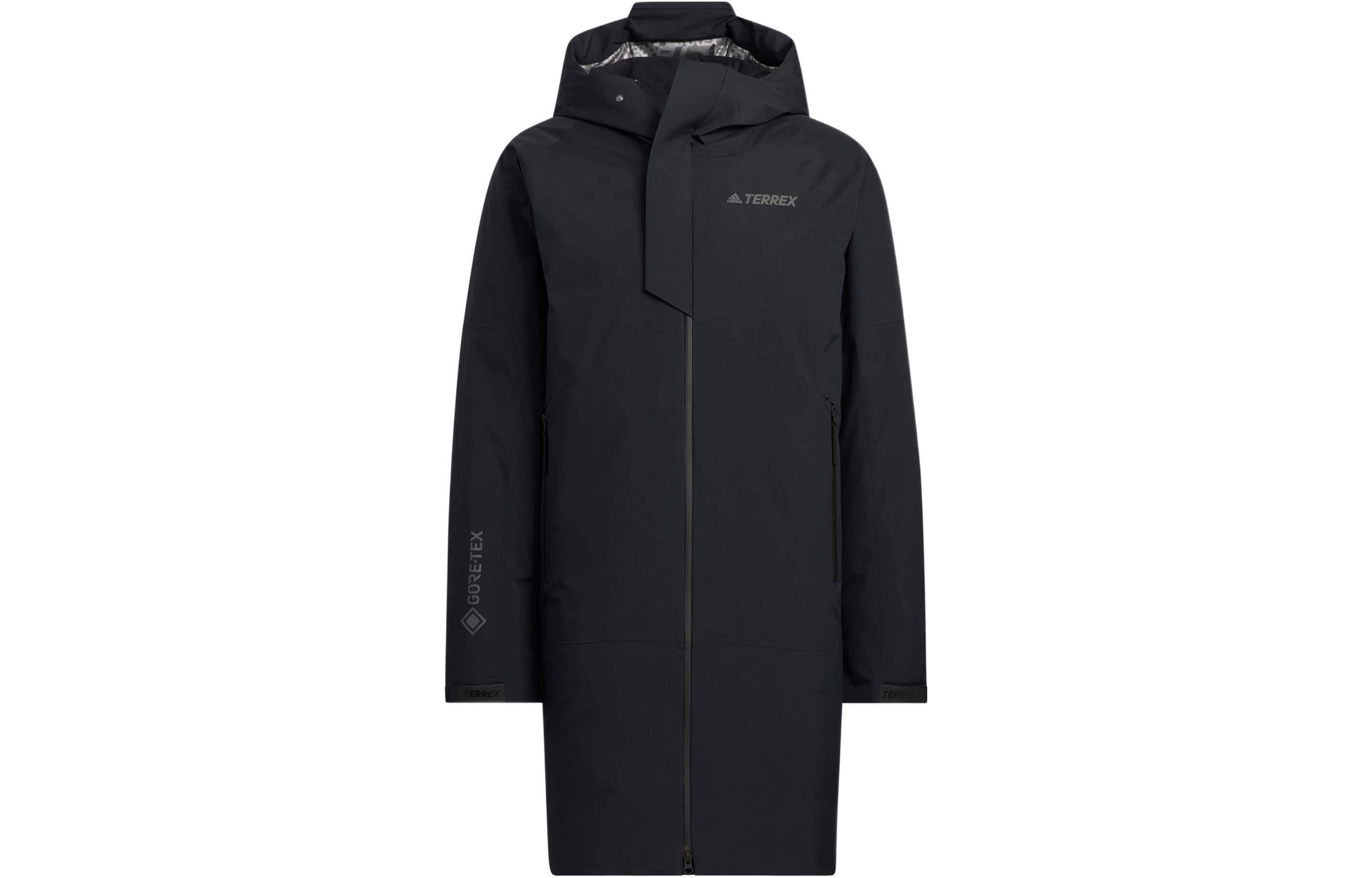 adidas  Black Logo Printed Puffer Jacket with Hood and Zipper. HM9715 圖 2