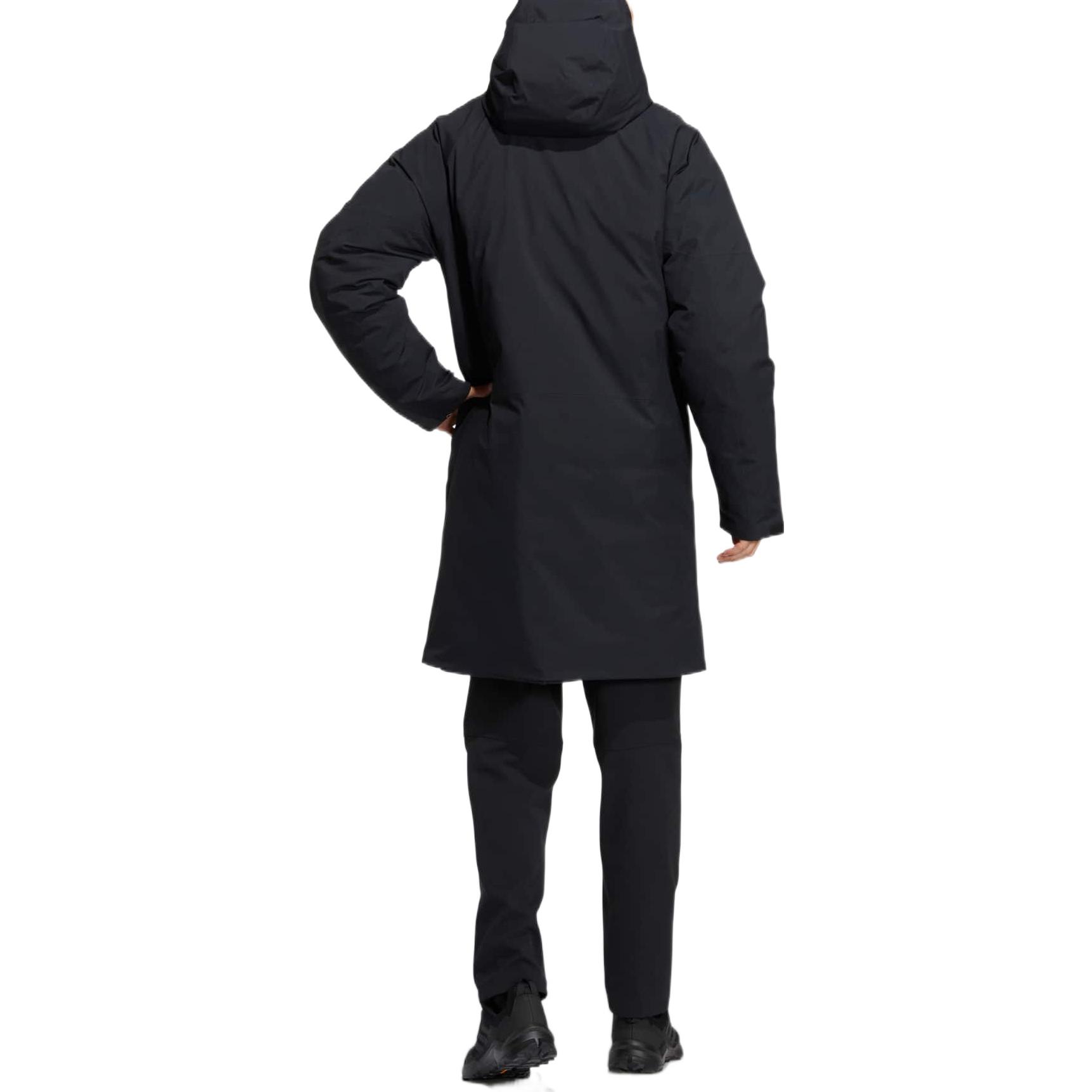 adidas  Black Logo Printed Puffer Jacket with Hood and Zipper. HM9715 圖 4