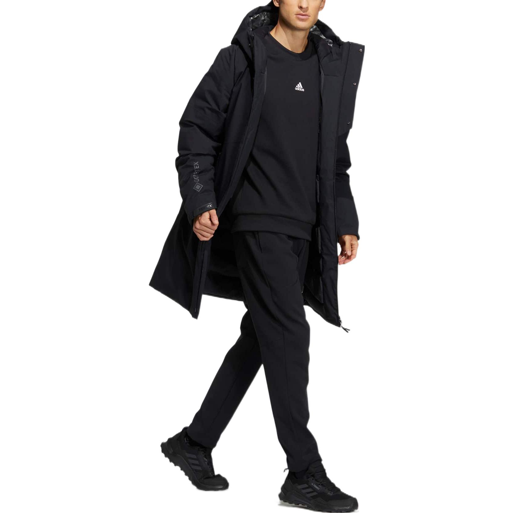 adidas  Black Logo Printed Puffer Jacket with Hood and Zipper. HM9715 圖 5