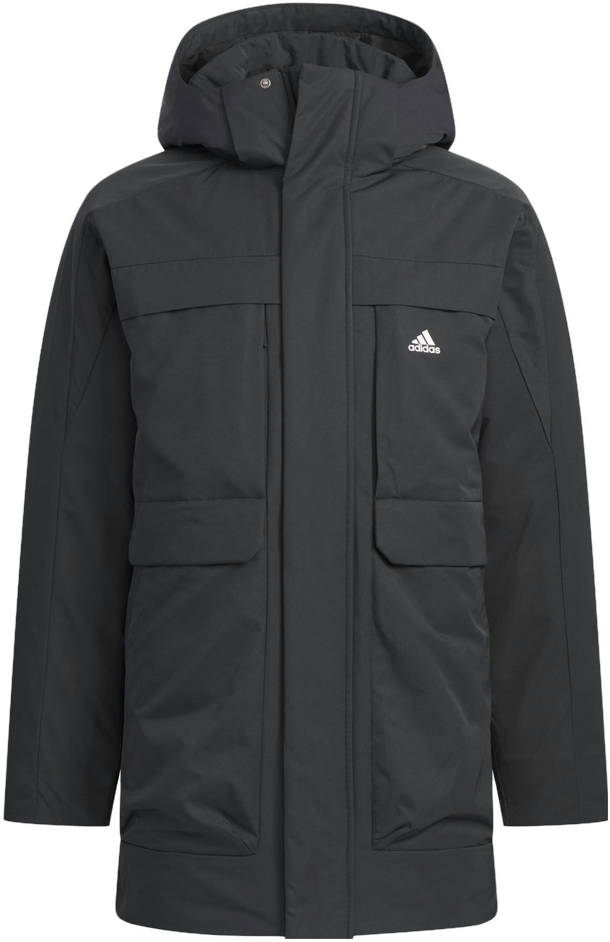 adidas-black-long-down-hooded-jacket-windproof-water-repellent-warm-coat-iv-7553