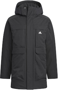 아디다스 블랙 롱다운 후드 자켓 방풍 방수 따뜻한 코트 IV7553 Order 아디다스 블랙 롱다운 후드 자켓 방풍 방수 따뜻한 코트 IV7553