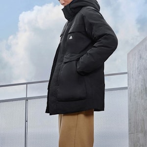 아디다스 블랙 롱다운 후드 자켓 방풍 방수 따뜻한 코트 IV7553 Purchase 아디다스 블랙 롱다운 후드 자켓 방풍 방수 따뜻한 코트 IV7553