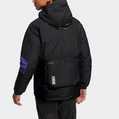 アディダス ブラック アウトドア フード付き ダウンジャケット 冬用コート HC0279 Shop アディダス ブラック アウトドア フード付き ダウンジャケット 冬用コート HC0279