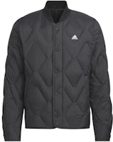 adidas Black Outdoor Puffer Jacket with Logo - Training & Casual Wear IW0775 adidas Black Outdoor Puffer Jacket with Logo - Training & Casual Wear IW0775