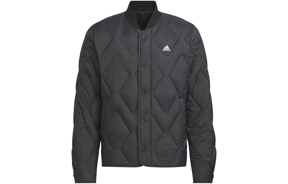 Order 阿迪达斯黑色户外羽绒夹克带标志 - 训练休闲外套 IW0775