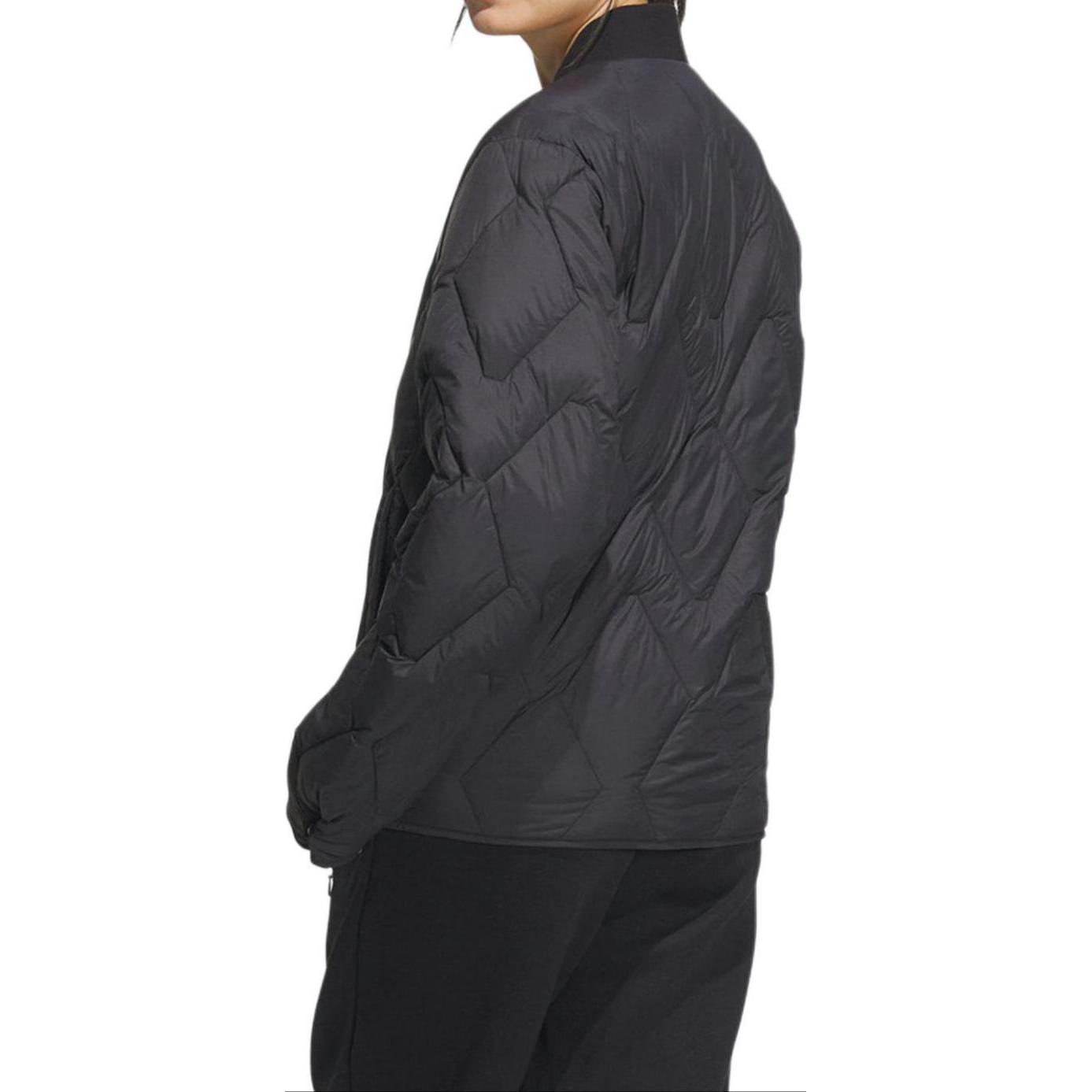 Sizing 阿迪达斯黑色户外羽绒夹克带标志 - 训练休闲外套 IW0775