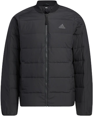 adidas Jaket Puffer Hitam Solid Berkerudung dengan Bordir Logo. HN2135 Lookbook adidas Jaket Puffer Hitam Solid Berkerudung dengan Bordir Logo. HN2135