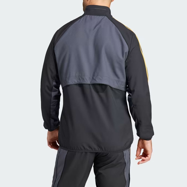 adidas  Black Striped Zip-Up Fitted Jacket HY0641 圖 4