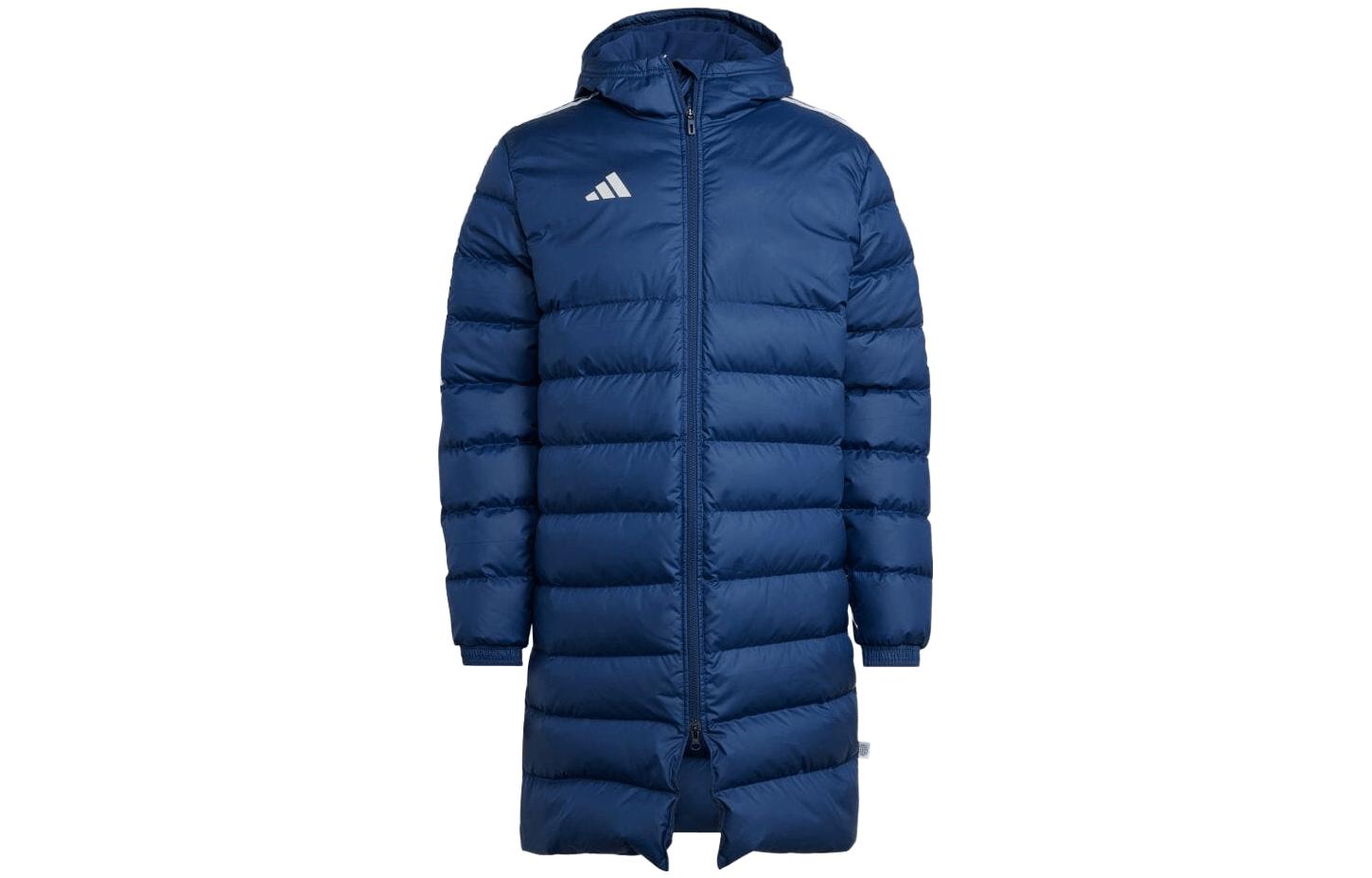 Order adidas 藍色長版條紋連帽外套 HS3616