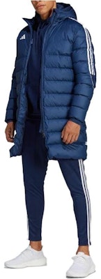 adidas 藍色長版條紋連帽外套 HS3616 Details for adidas 藍色長版條紋連帽外套 HS3616