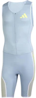 Order adidas Breathable Quick-Dry Logo Printed Jumpsuit - Blue Gray. HZ2543