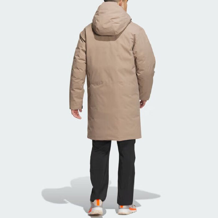 Shop Chaqueta adidas marrón impermeable Gore-Tex con capucha estilo casual. IL8995