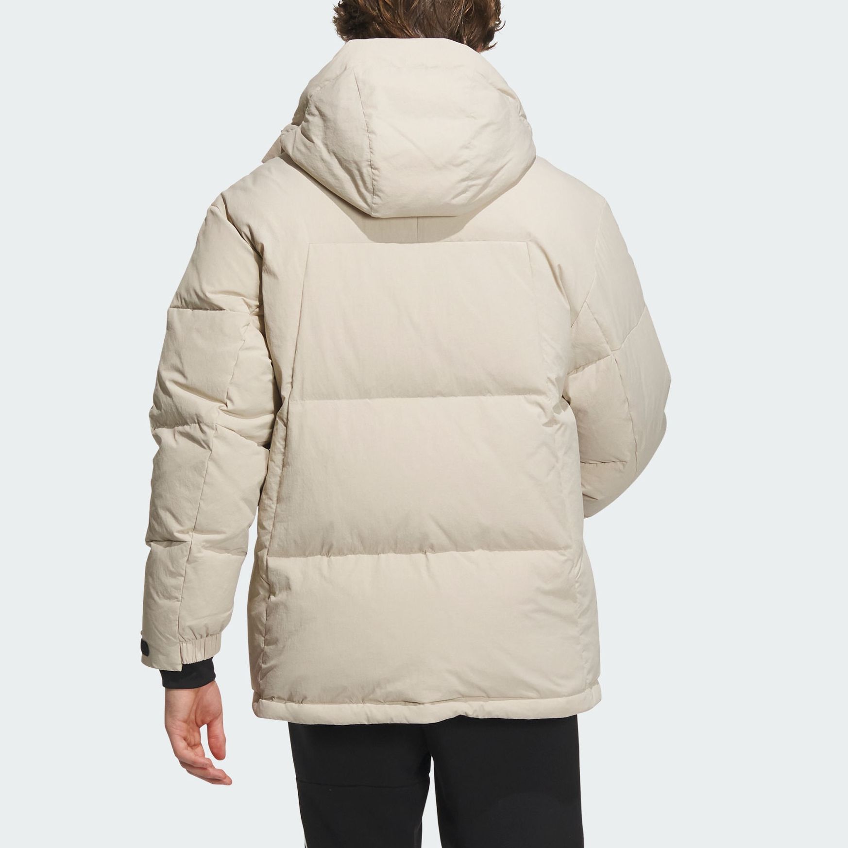 Shop Chaqueta adidas Casual con Capucha Caqui Claro/Negro de Plumón de Pato. IL8898