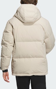 阿迪达斯休闲连帽羽绒服 浅卡其色/黑色鸭绒 IL8898 Shop 阿迪达斯休闲连帽羽绒服 浅卡其色/黑色鸭绒 IL8898