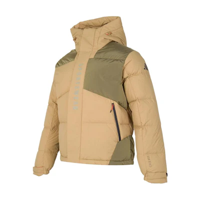 adidas Casual Multi-Color Puffer Jacket Khaki - Versatile Lifestyle Series JM4620