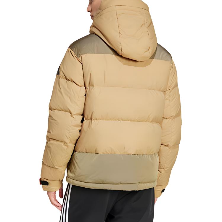 Details for adidas  Casual Multi-Color Puffer Jacket Khaki - Versatile Lifestyle Series JM4620