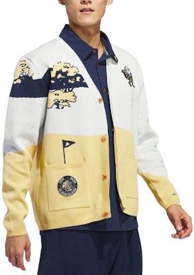 adidas Sweater Rajut Kancing Warna Kuning/Putih. IN9172 Purchase adidas Sweater Rajut Kancing Warna Kuning/Putih. IN9172