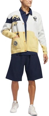 adidas Sweater Rajut Kancing Warna Kuning/Putih. IN9172 Details for adidas Sweater Rajut Kancing Warna Kuning/Putih. IN9172