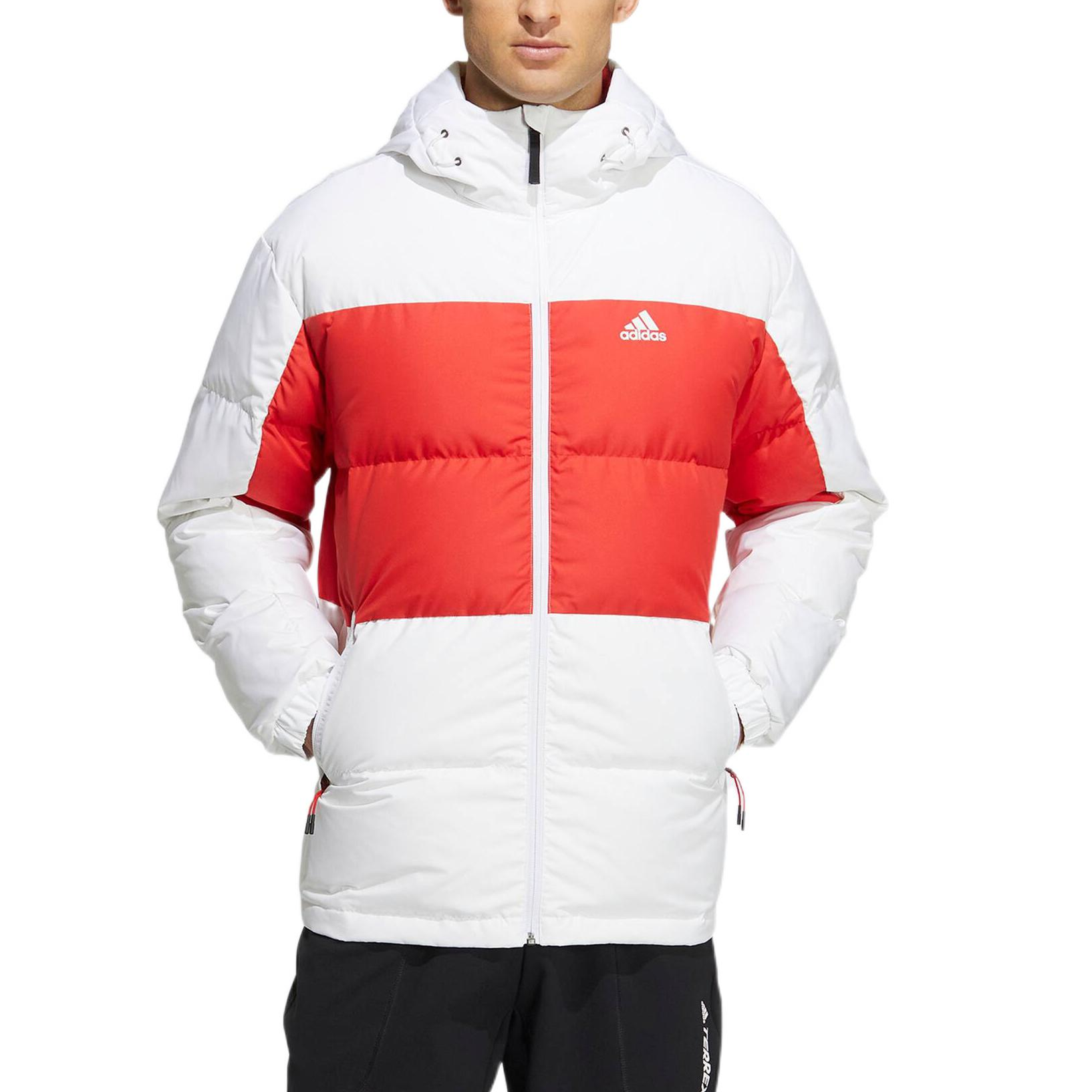 Lookbook adidas  Colorblock Logo Hooded Down Jacket HN2091