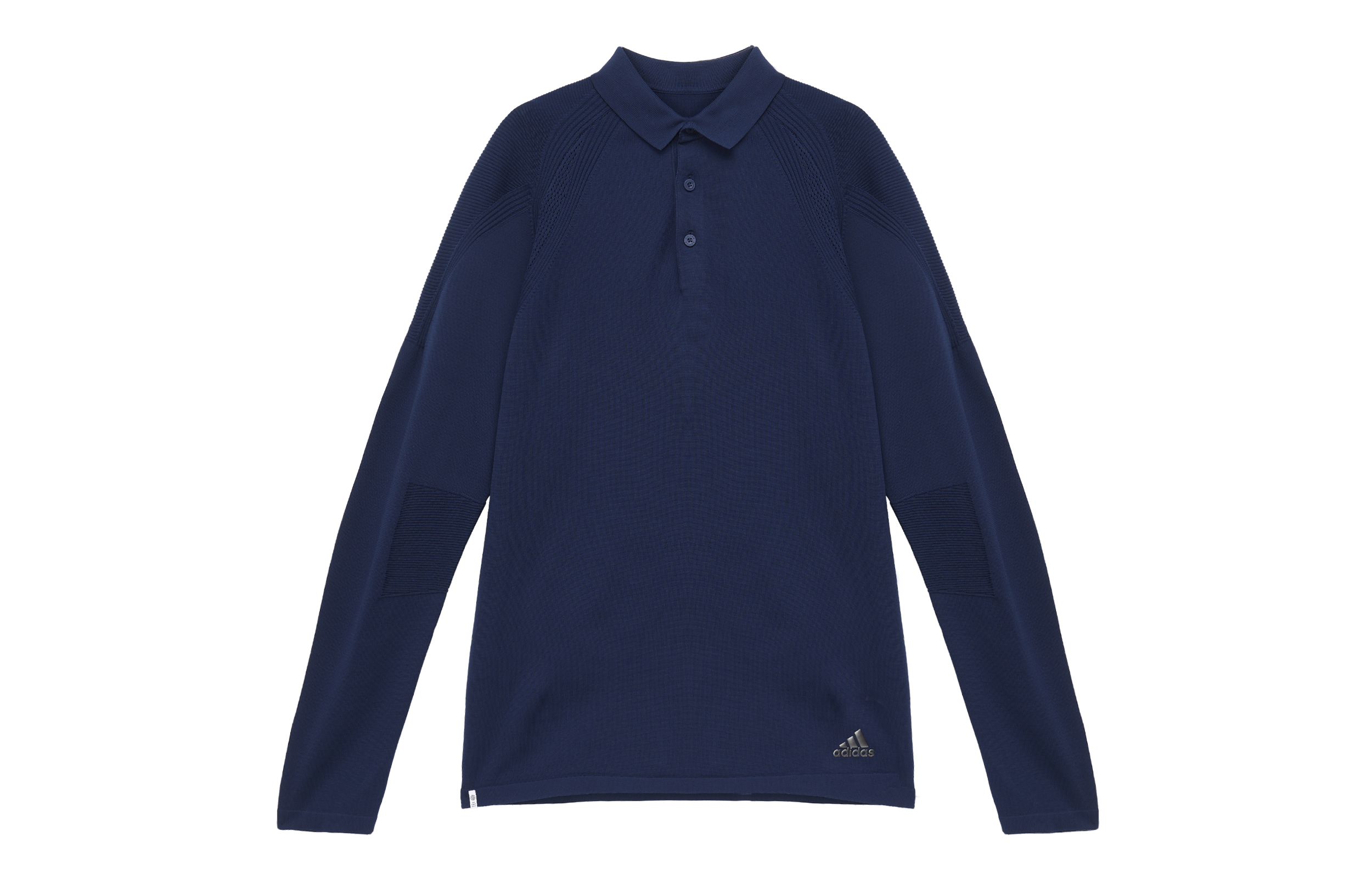 adidas  Golf Pullover Long Sleeve Polo Shirt Blue HG1657