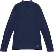 adidas Golf Pullover Long Sleeve Polo Shirt Blue HG1657 adidas Golf Pullover Long Sleeve Polo Shirt Blue HG1657