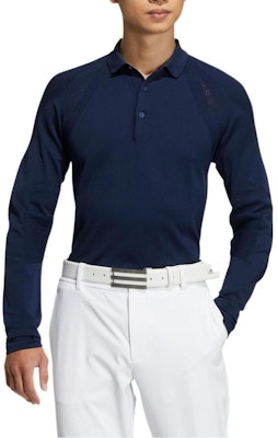 adidas 高爾夫藍色長袖拉鍊套頭衫 球衣 Polo 衫 HG1657 Shop adidas 高爾夫藍色長袖拉鍊套頭衫 球衣 Polo 衫 HG1657