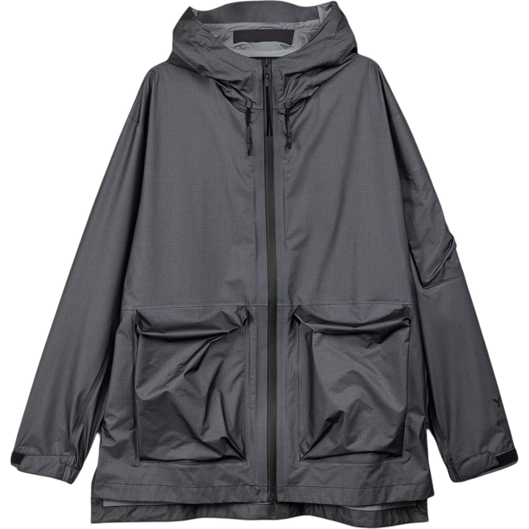 adidas  GTX Waterproof Hooded Zip Jacket Black IR6251