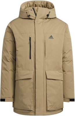 adidas Green Hooded Down Parka Jacket with Logo Print for Outdoor Sports HN2100 Order adidas Green Hooded Down Parka Jacket with Logo Print for Outdoor Sports HN2100