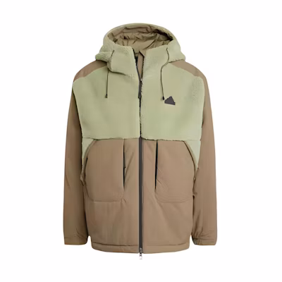 adidas Hooded Jacket Green/Olive - Warm & Comfortable IZ4661