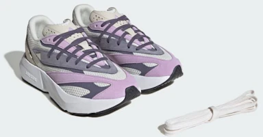 Sizing Adidas "Lightblaze Sneakers" Off White/Silver Violet/Powder Plum JR3454