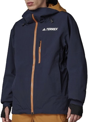 adidas Jaket Ski Navy Blue Logo dengan Hoodie dan Potongan Lurus. GT2808 Lookbook adidas Jaket Ski Navy Blue Logo dengan Hoodie dan Potongan Lurus. GT2808