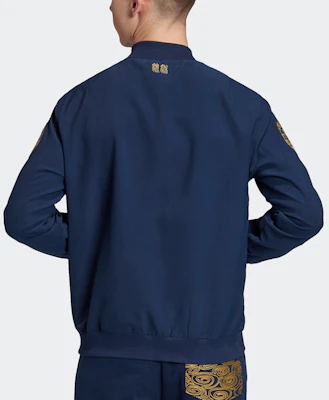 adidas Jaket Baseball Lengan Panjang Biru Tua dengan Logo Bordir. FR5569 Purchase adidas Jaket Baseball Lengan Panjang Biru Tua dengan Logo Bordir. FR5569