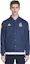 Sizing adidas Jaket Baseball Lengan Panjang Biru Tua dengan Logo Bordir. FR5569