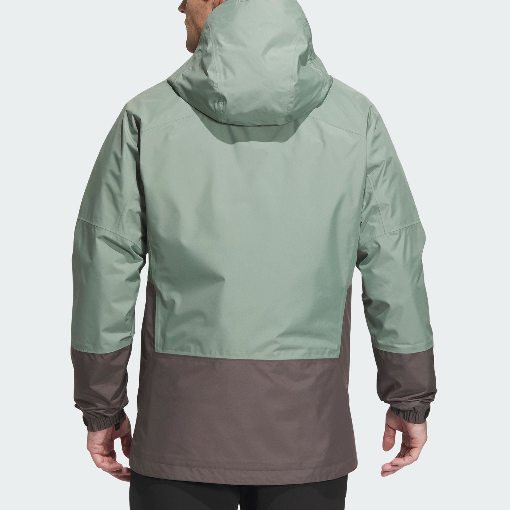 Lookbook 아디다스 아웃도어 800 필 다운 자켓 실버 그레이 그린 - 방수 방풍 IP0735