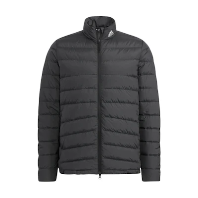 adidas Outdoor Quilted Lightweight Logo Print Zip Jacket - Black HG5764